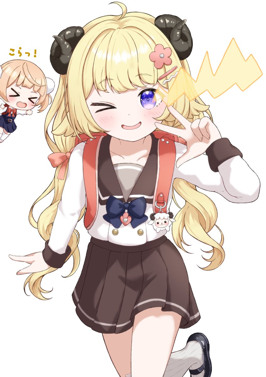 「ういっビーム！！！」
#つのまきあーと