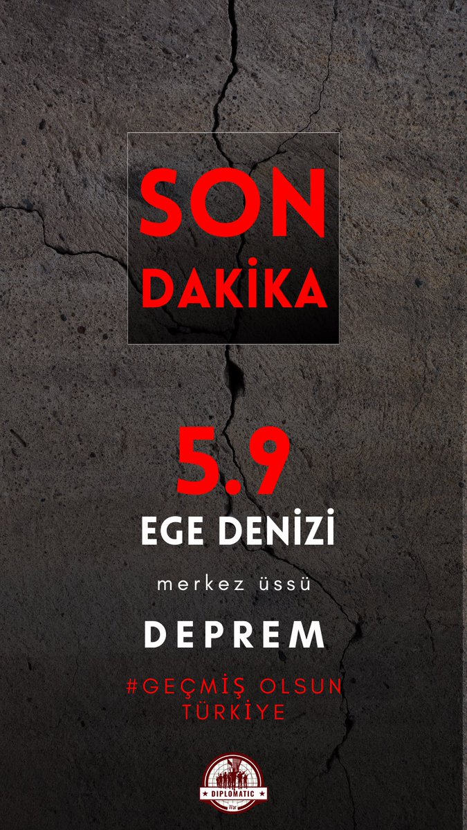 diplomaticwar's tweet image. 🔴 #SONDAKİKA | Ege Denizi’nde 5.9 büyüklüğünde #deprem meydana geldi.

▪️Deprem, Ege Bölgesi’nde birçok ilde hissedildi. 

▪️Deprem, yerin 10
km derinliğinde gerçekleşti.

#izmir #balıkesir