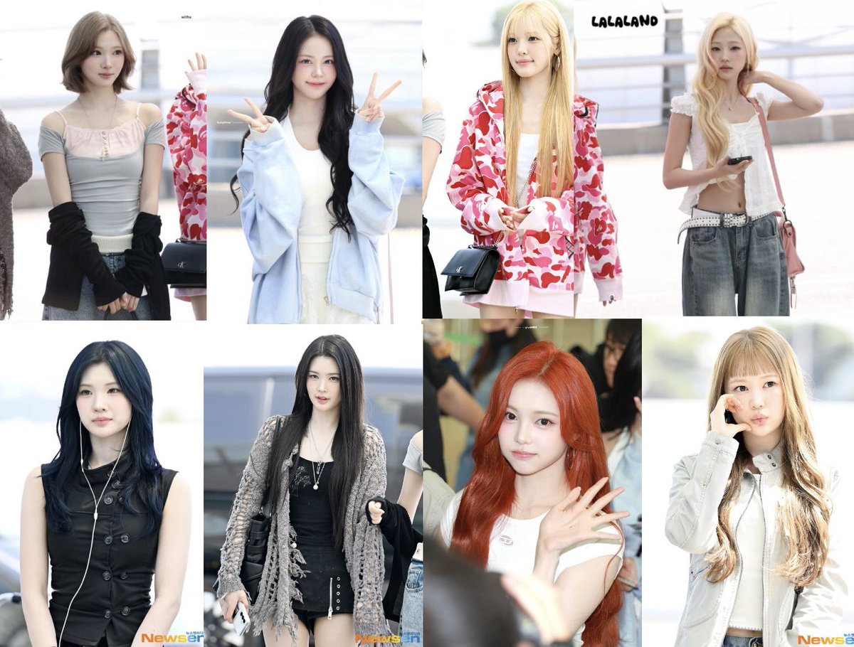 maxxnxine's tweet photo. 260424 hearts2hearts airport looks https://t.co/6TYAtmEoSa