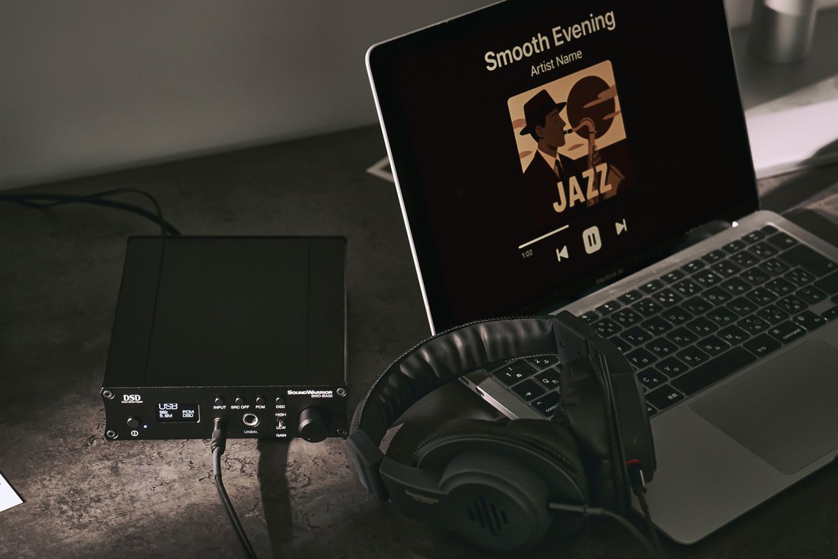 SoundWarrior_jp's tweet photo. 会場では今年1月に発売し大変ご好評をいただいているUSB DAC/ヘッドホンアンプ「SWD-BA30」を中心にご試聴いただけます。また、4月26日(日)10時に #Makuake　でプロジェクト公開となる超薄型サブウーファー「SW-W1」の展示も行います。(ご試聴はいただけませんので予めご了承ください。) https://t.co/JYMHv0Nwgw