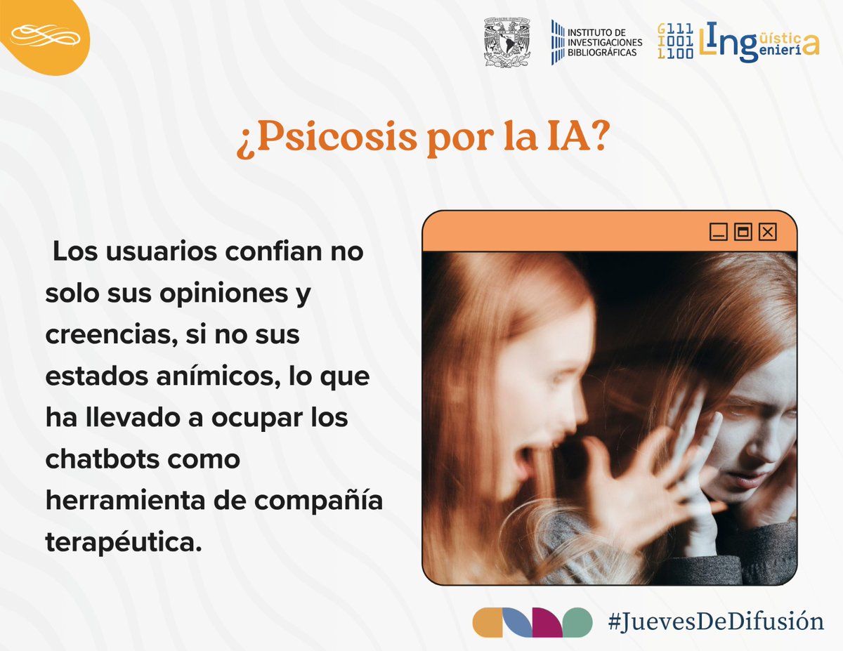 GIL_UNAM's tweet photo. En este #JuevesDeDifusión te compartimos esta reflexión ¿Tu chatbot te está dando la razón o te está engañando? 🤔👇 https://t.co/pE6sGkGUbk