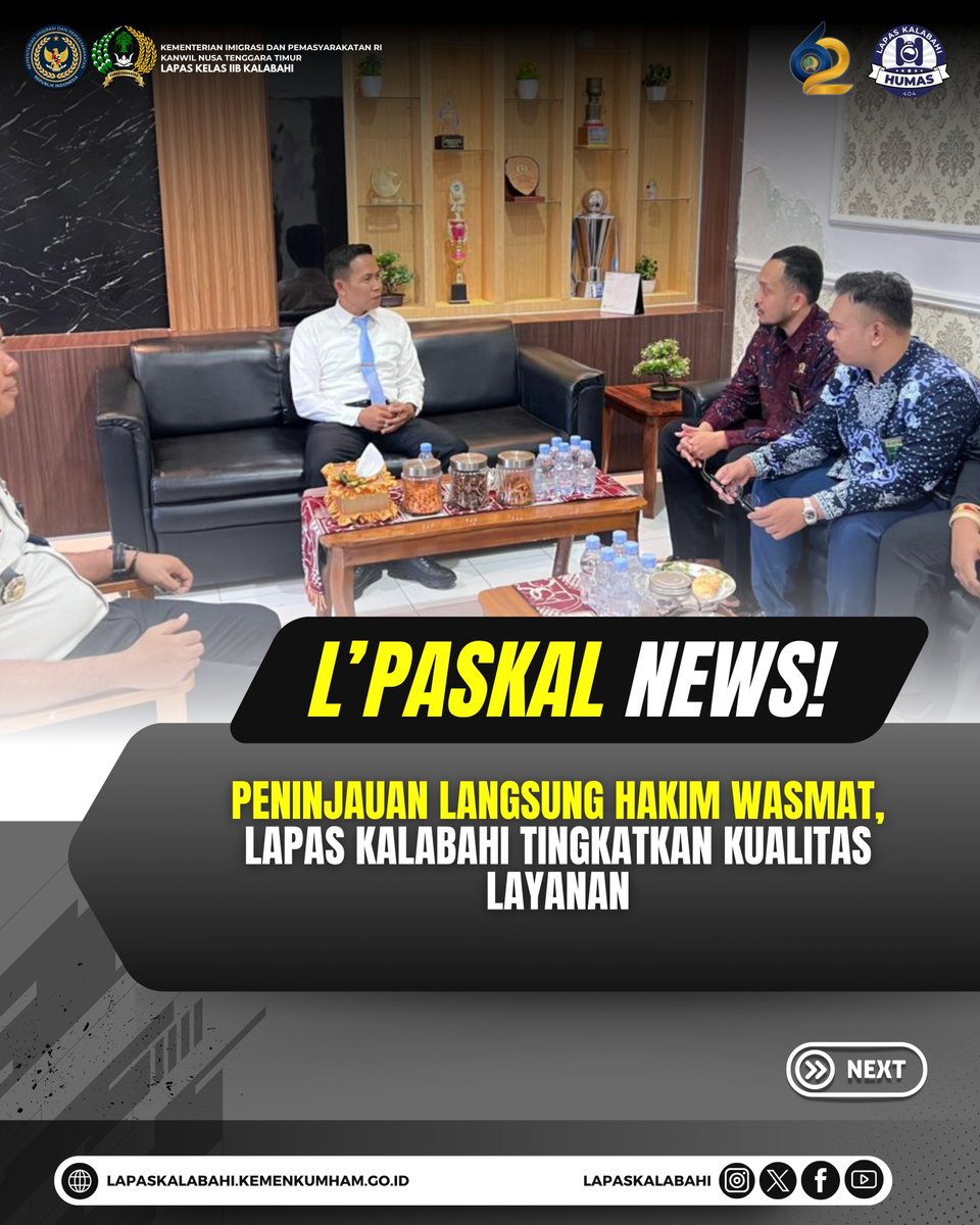 LapasKalabahi's tweet image. Peninjauan Langsung Hakim WASMAT, Lapas Kalabahi Tingkatkan Kualitas Layanan

Selengkapnya:  
lapaskalabahi18.blogspot.com/2026/04/peninj…

#LapasKalabahi 
#Kemenimipas 
#AlwaysTheBest
~ KanwilDitjenpasNTT