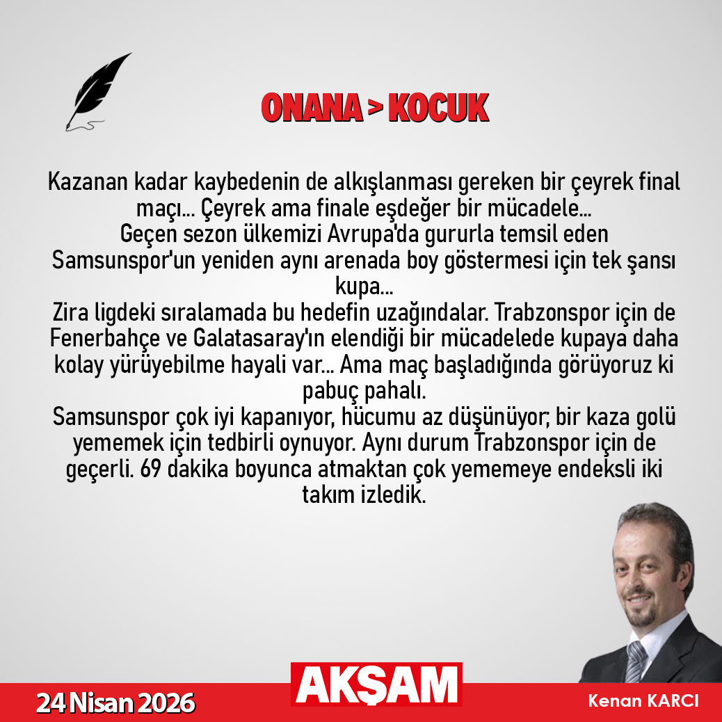 Aksam's tweet photo. ✏️Kenan Karcı yazdı... "Onana > Kocuk"

@kenankarci 
https://t.co/pZWxX1Guqr https://t.co/qICKUhdx6o