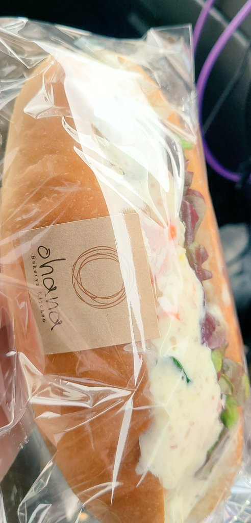 tubuanko06638's tweet image. 先月の病院の日は春休みと週末のせい？だか
駐車場🅿️ぐるぐる🌀した後
満杯で入れず💦

今日はリベンジ出来た✨

買ったのはご当地名物焼きまんじゅうではなく
ここのパン屋さん
娘がハマってるバケット
お昼時の私のご飯
美味しかったポテサラサンド

ごちそうさま😋

#道の駅前橋あかぎ
#ohana