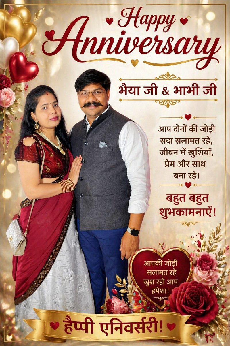 avinashkrtiger's tweet photo. बड़े भाई #रवि_गौतम_कमांडो_जी और #भाभी_नीतू_सिंह_जी को शादी की सालगिरह की बहुत बहुत बधाई एवं मंगलकामनाएं आप दोनों एसे ही साथ में रहे दुनिया की सारी खुशियां आपको मिले। #जयभीम #जय_भीम_आर्मी https://t.co/uDYAFpOACT