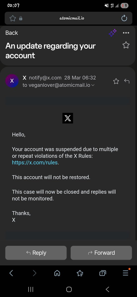 ee_sian's tweet image. My account is still not restored after @X #suspended @EesianKoh in Singapore for evading the suspension of @ee_sian. Appealed many times but #appeals never worked. My #account is being #manipulated as it was #restored &amp;amp; suspended at 06:32

Seems like what our #Singapore would do!