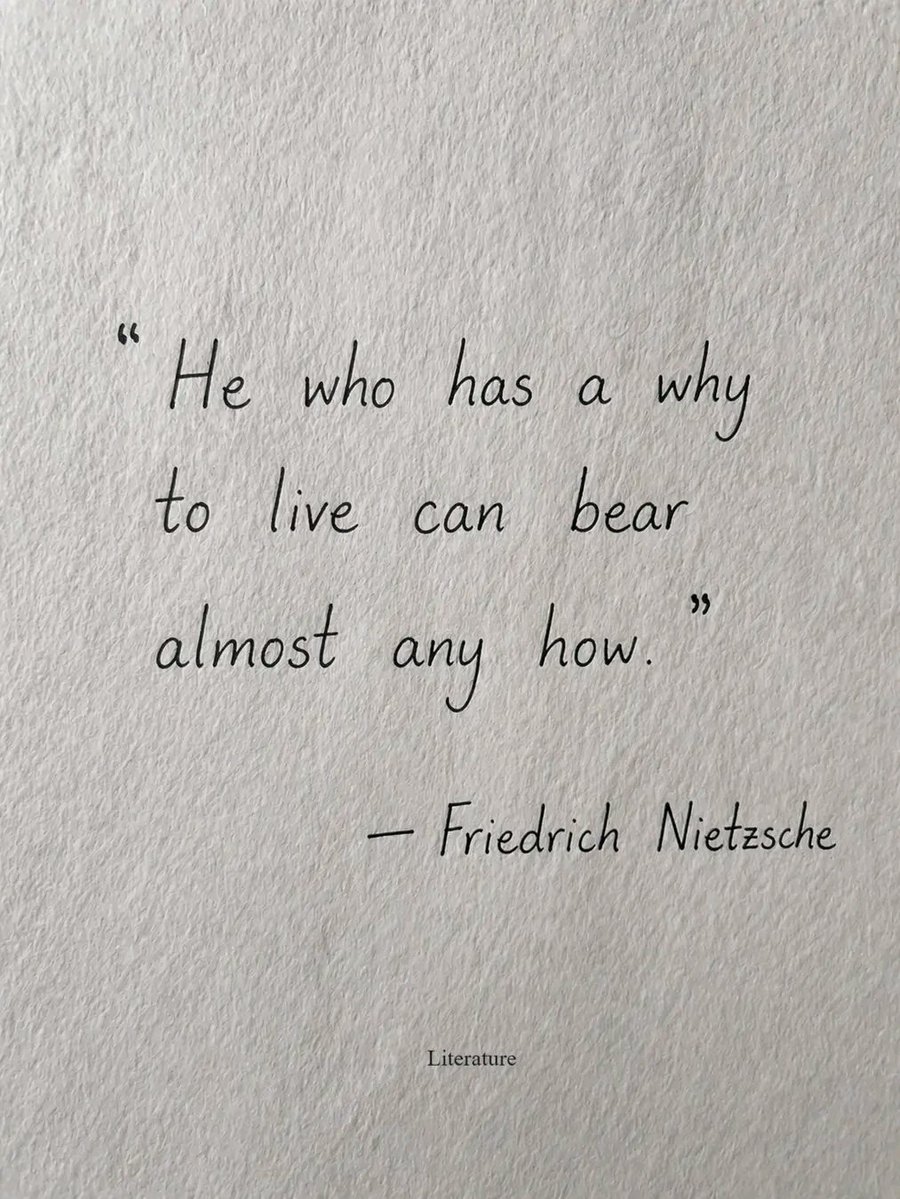 sarrmadawan's tweet image. Purpose changes everything.
When you know why you’re fighting, nothing feels impossible anymore. 🖤

#Purpose #Motivation #Nietzsche #StayStrong
