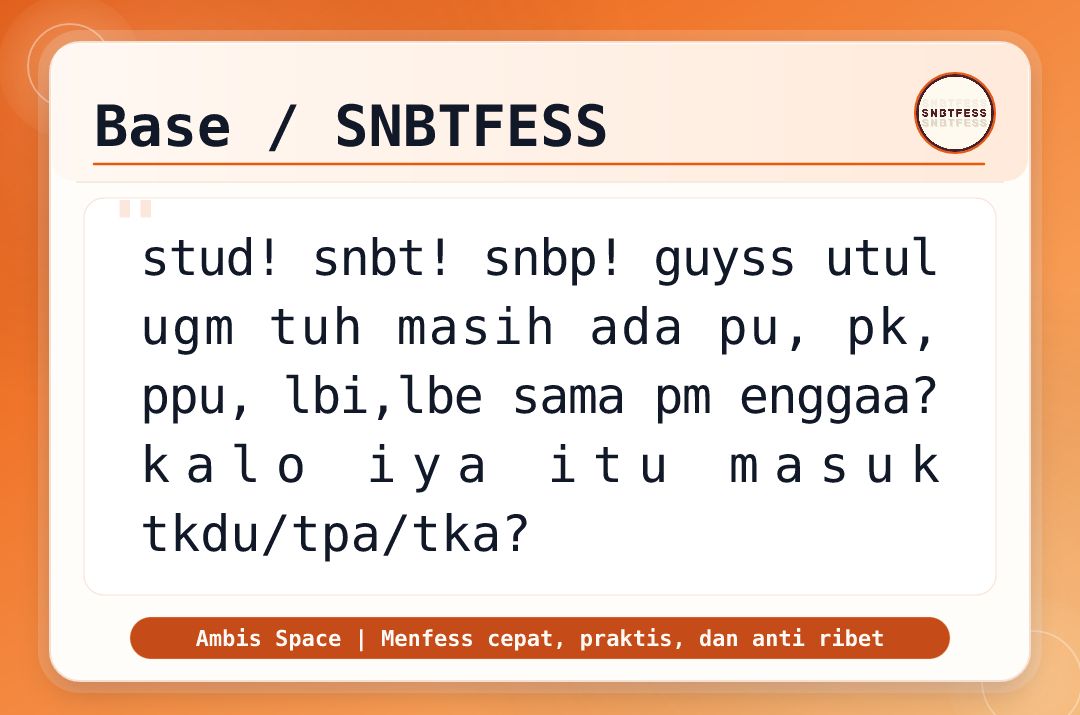 SNBTFESS || SNBP - UTBK tweet media