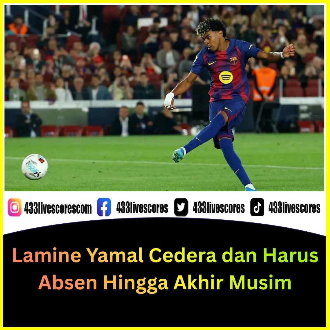 433livescores's tweet image. Barcelona kehilangan Lamine Yamal hingga akhir musim karena cedera hamstring, pukulan besar di fase krusial La Liga

Baca selengkapnya 👉 433livescores.com/lamine-yamal-a…

#Barcelona #LamineYamal #LaLiga 433livescores