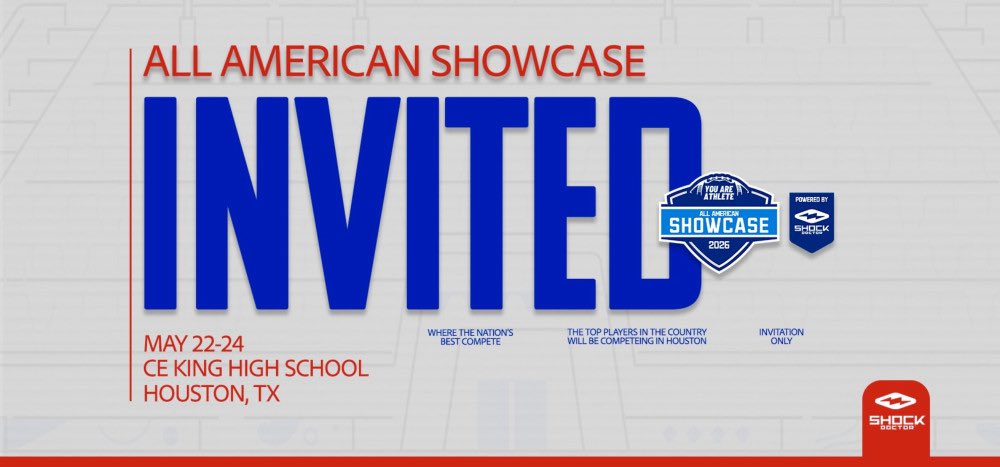 #AGTG blessed to be invited to the <a href="/youareathlete/">You Are Athlete</a> All American Showcase 🙏!! <a href="/CoachFWilliams/">Forrest Williams</a> <a href="/SachseStangs/">Sachse HS Football</a> <a href="/Youngbullz22/">#YoungBullz Training & Recruitment</a>