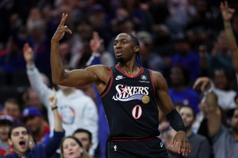 NBA Play #1💉

Back this DEMON against Boston‼️

Collab w/<a href="/SammyGprops/">SammyGprops</a> 👀

1U Tyrese Maxey O 32.5 PA (-120 @ DK)

Boston's PnR coverage is to play drop and usually bring nail help at from a weakside defender. When the nail help comes Maxeys initial defender than peals to the wing