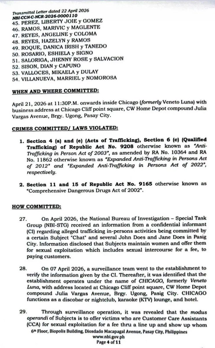 31milmovement's tweet photo. BREAKING 🚨 NBI Files Sex Trafficking and Drug Charges Against Defensor Family

The legal and political troubles for former Anakalusugan Representative Mike Defensor have escalated to an unprecedented level. According to a report by the Bilyonaryo News Channel, the National Bureau of Investigation has formally filed criminal complaints against his wife, Julie Rose Defensor, and his son, Miguel Gabriel Defensor.

The charges leveled against the family members are exceptionally severe, encompassing alleged sex trafficking and the possession of illegal drugs. The National Bureau of Investigation asserts that both Julie Rose and Miguel Gabriel serve as corporate officials for a company directly implicated in operating a prostitution ring within Pasig City.

For Mike Defensor, a prominent political scriptwriter and vocal ally of Vice President Sara Duterte, these damning allegations against his immediate family present a catastrophic blow to his public standing. 

The gravity of these criminal complaints moves the narrative away from standard political controversy and straight into the realm of organized criminal enterprise.
As the judicial process begins to unfold, the intense public scrutiny surrounding the Defensor camp will only amplify. For a family so deeply entrenched in the Philippine political landscape, this is a crisis of accountability that they cannot simply sit out or script their way out of.

📸 CTTO
