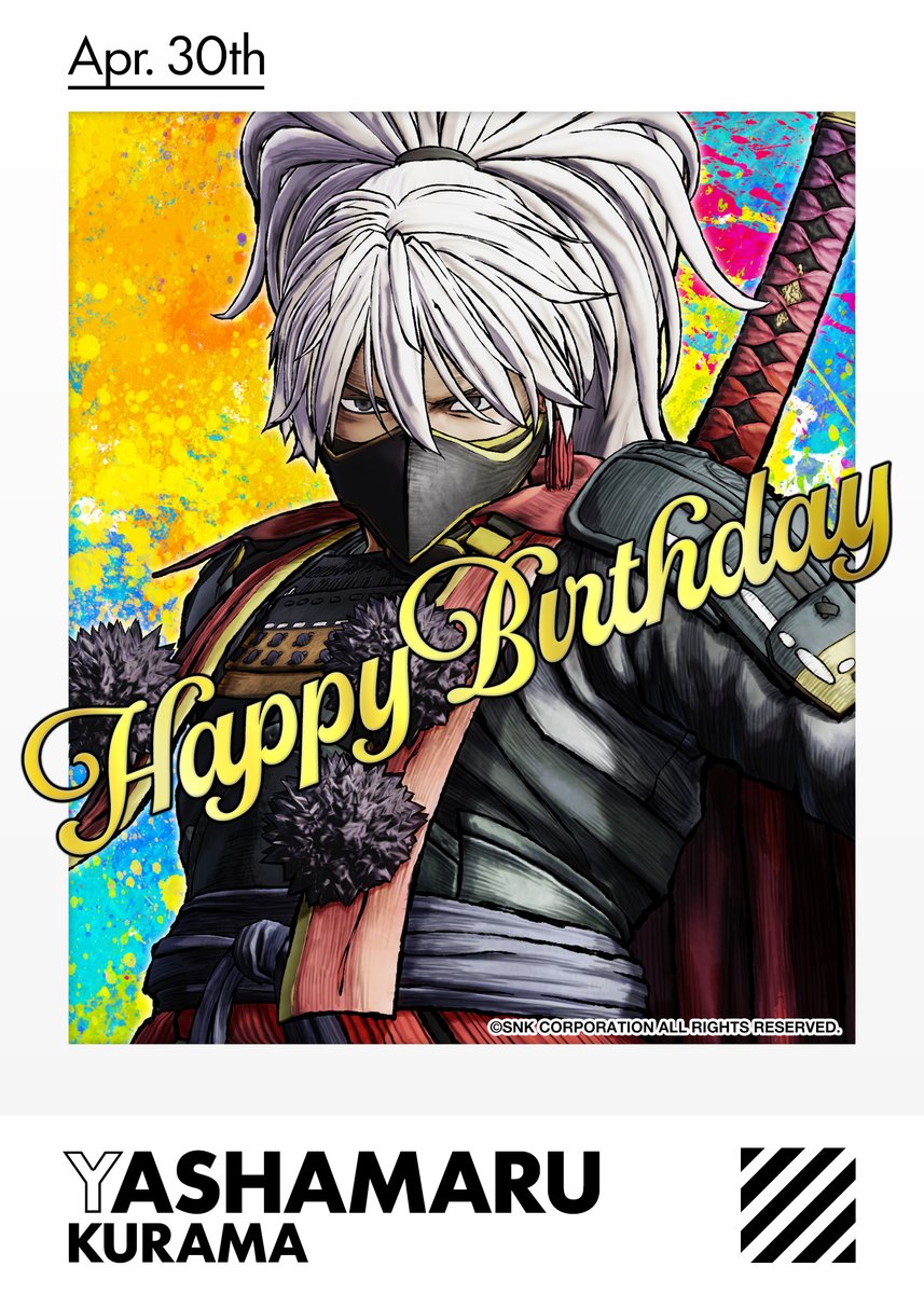 ＼\🌟 HAPPY BIRTHDAY 🌟/／

【4月30日】は 鞍馬夜叉丸 の誕生日！
あなたのお祝いメッセージ、ぜひ届けてね💐