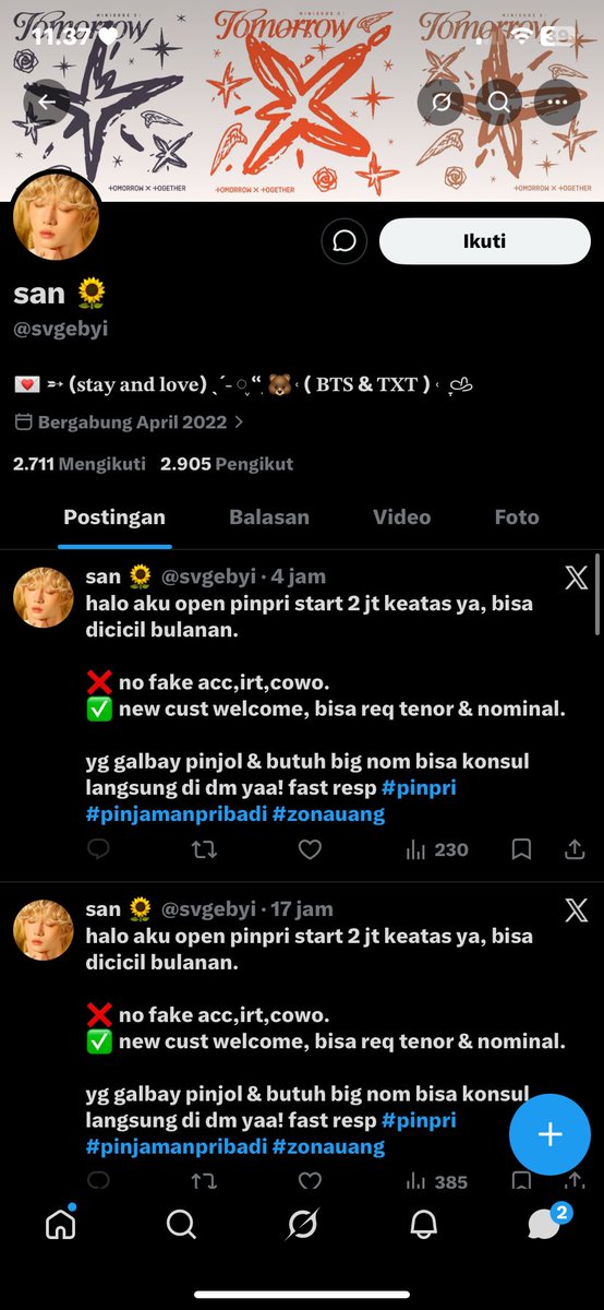 san tweet media
