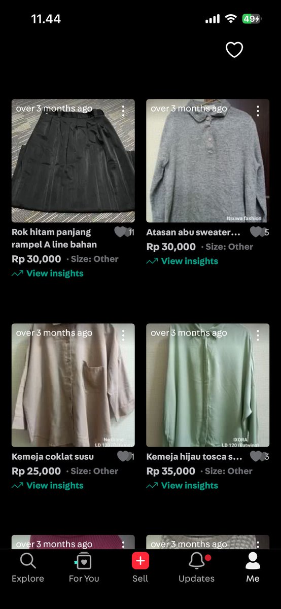 curatedbycila's tweet photo. Wts preloved kemeja atasan sweater knit bawahan celana rok 

Bisa 🍊 ya link ada di bio, dm for details https://t.co/FRcLHS8mO8