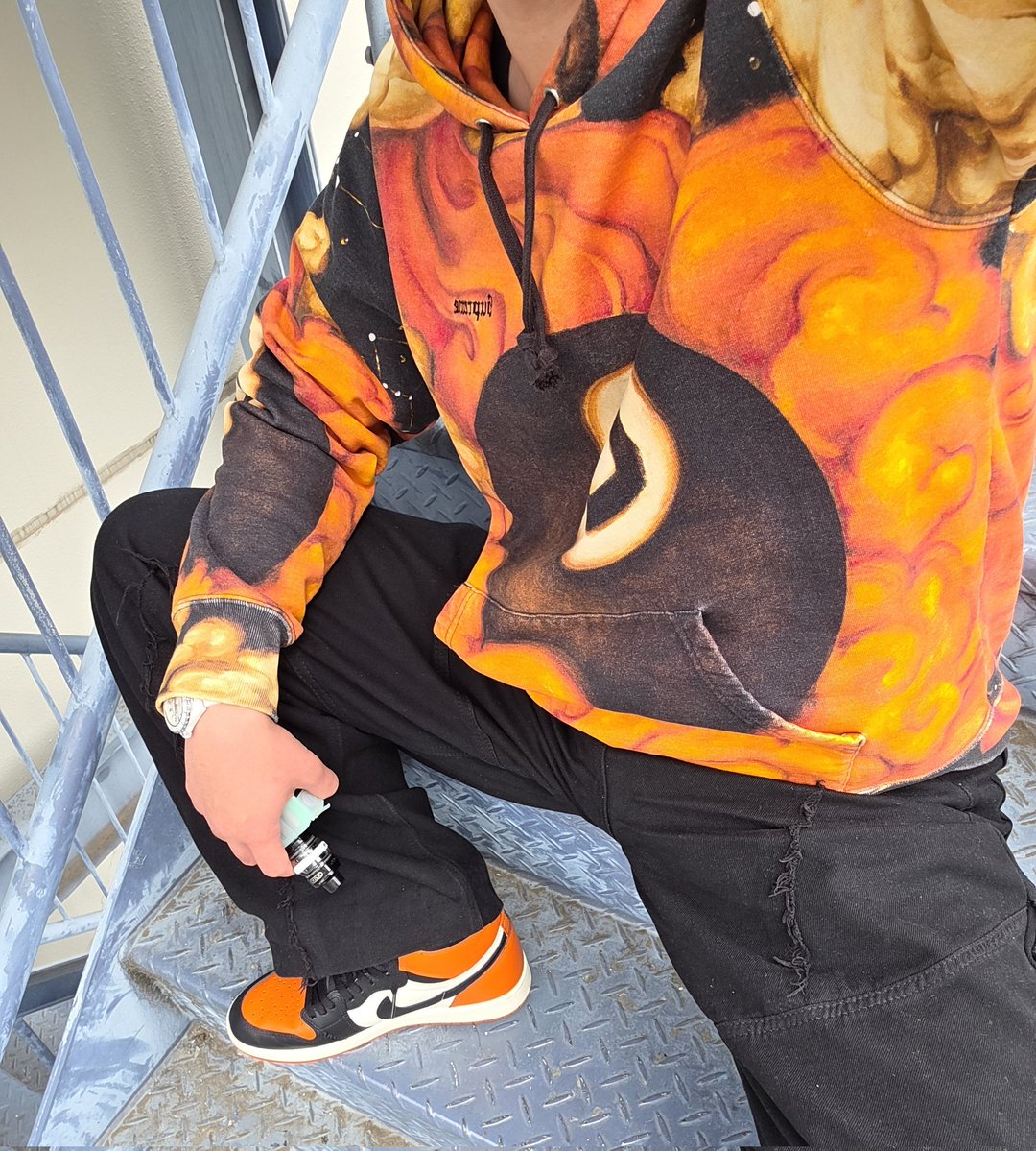 amato_decoyyyyy's tweet image. 今日はシャタバ！🏀💫
やっぱりこの合わせ方が1番好き🫶🏻︎

#aj1  #nike  #今日スニ