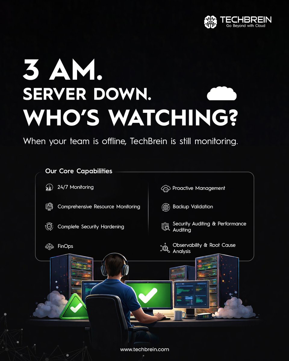 techbrein's tweet image. Downtime doesn’t wait - neither do we. Keep your cloud secure, optimized, and always available with 24/7 Managed Cloud Services from @techbrein . Boost uptime and business continuity.
 techbrein.com/managed-cloud-…
#CloudInfrastructure #CloudSecurity