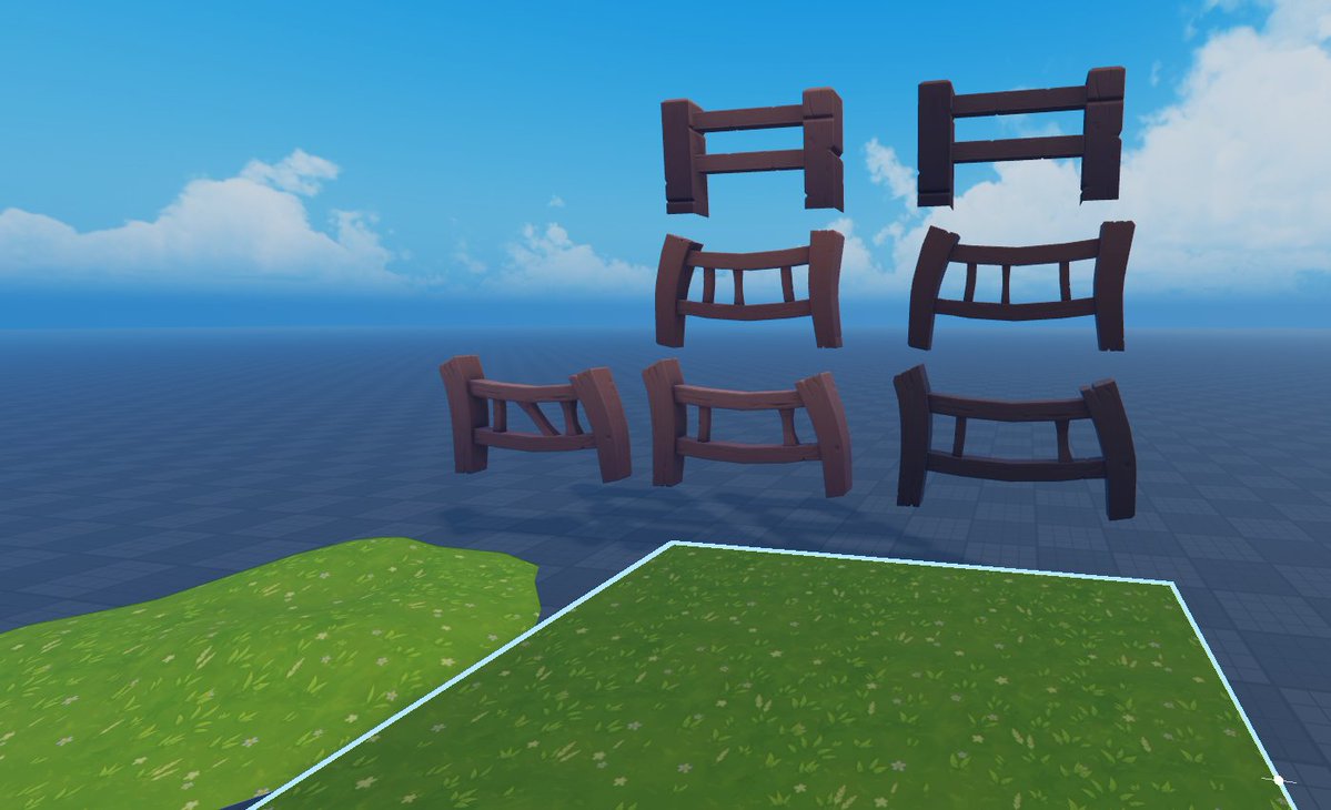 ncafii's tweet image. farm assets (fence + seamless) #roblox #robloxdev #handpaint