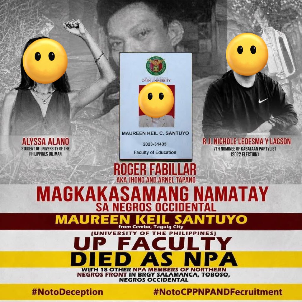 Grabeeee sayang ang pera ng taxpayers na ipinambayad sa pag-aaral ng mga ito. Mga bata pa. Hindi pa nakapag-silbi sa taongbayan, nautas na.

Teka lang, bakit walang politiko ang humihiyaw ng HUSTISYA para sa kanila? Dasurv ba nila ang nangyari sa kanila?

R.I.P.