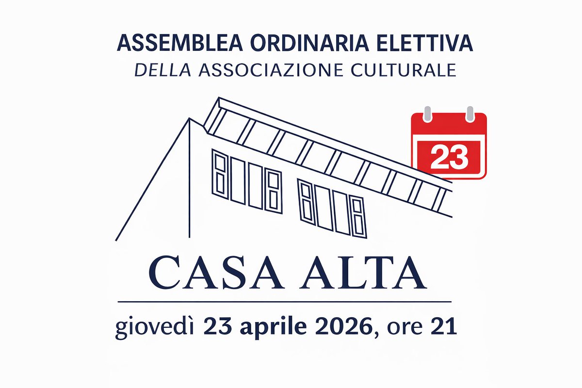 s_sodaro's tweet photo. L'Assemblea della nostra Associazione ha eletto ieri:
- Gianluigi Gugliermetto
Presidente
- Suor Annamaria Alessi
Vicepresidente
- Lino Klamert
Segretario. 
Entrano nel Consiglio Direttivo di Casa Alta:
- Giovanna Olivini
- Roberto Del Buffa
- Carlo Pertusati

Buon lavoro! https://t.co/L1qA6mUew2