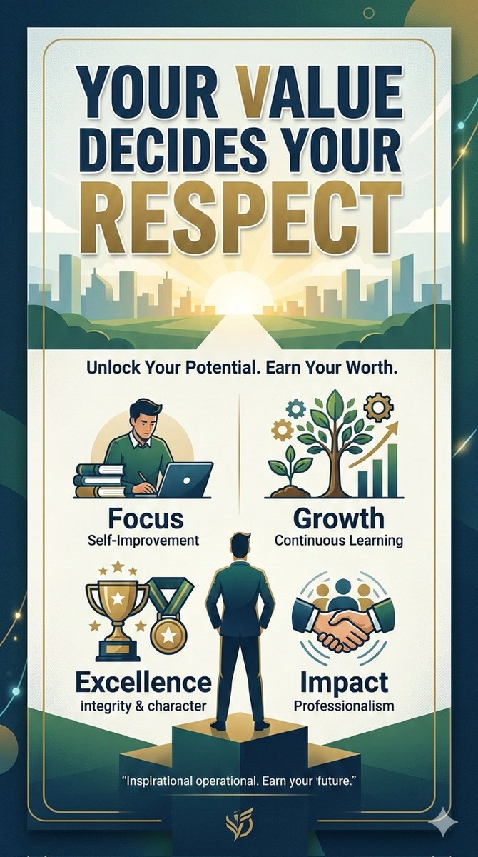 UrbanMind78's tweet image. Value is built in private.
Respect is received in public.
Put in the unseen work. 💼
#HardWork #Value #Respect #Mindset