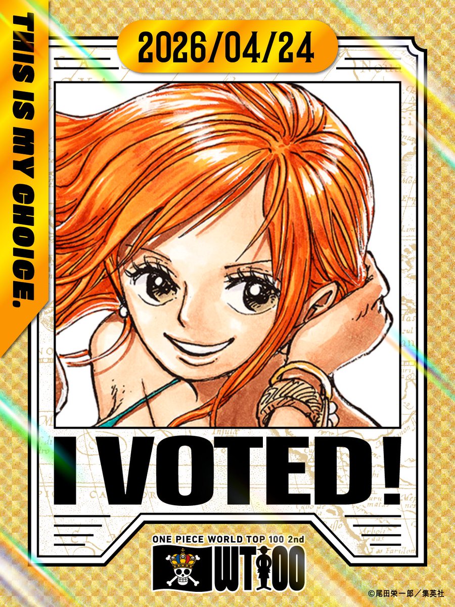roseeesarerosi's tweet image. day 52! keep voting for nami using these three methods! 

onepiecewt100-2026.com/en/vote/share/…

#ONEPIECE #ONEPIECE_WT100