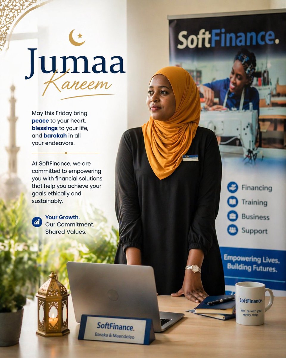 softfinancetz's tweet photo. ๐๐ฎ๐ฆ๐๐ ๐๐๐ซ๐๐๐ฆ ๐๐ค
Imani hutupa utulivu na mwelekeo, @softfinancetz tupo kukuwezesha kufikia ndoto zako kwa njia sahihi na yenye baraka.
Karibu tukuhudumie ๐ค
#JumaaKareem #SoftFinance https://t.co/bCEOiZX1Wr