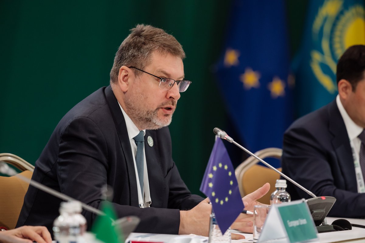 EUinTajikistan's tweet image. Leaders from EU, EU MS &amp;amp; Central Asia convened in #Astana for #TeamEurope Initiative HL Meeting on Water, Energy, &amp;amp; Climate Change. Part of EU’s #GlobalGateway, meeting reinforced cooperation on sustainable #water management, renewable #energy transition, &amp;amp; #climate resilience.