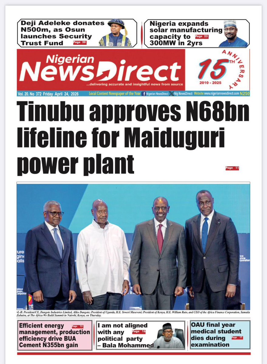 Nigerian NewsDirect tweet media