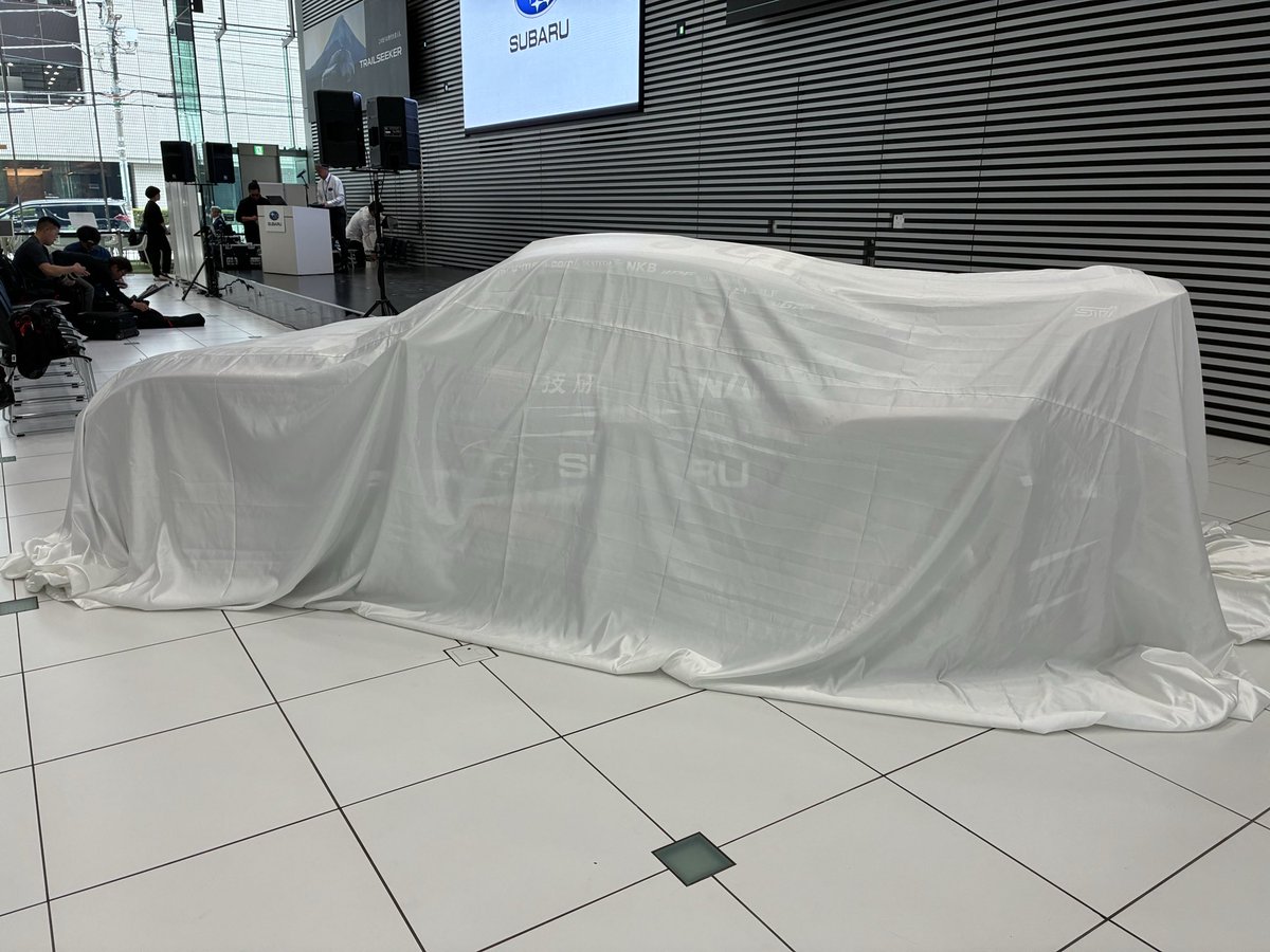 MotorFanweb's tweet image. スバル本社で噂の新型全日本ラリー参戦車の発表があります！
#スバル
#SUBARU 
#全日本ラリー選手権