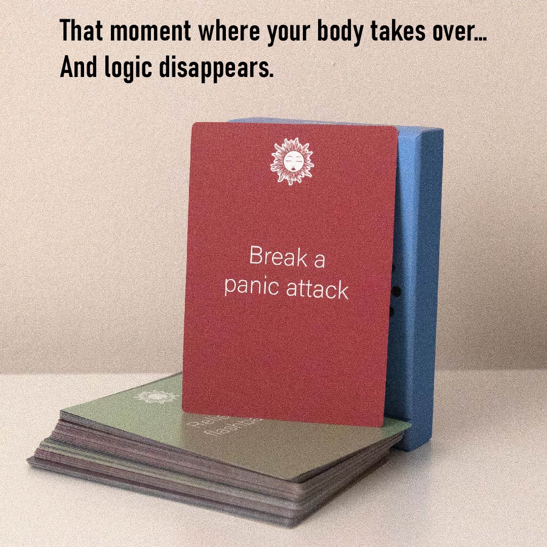 NeurForma's tweet image. Ever had a panic attack and didn’t know what to do?

That moment where your body takes over and logic disappears

We built tools for that exact moment.

👉 Join our Discord
discord.com/invite/xaXVDzV…
👉 Get the deck - link in bio

#panicattack #anxietyrelief #selfhelp #mentalhealth