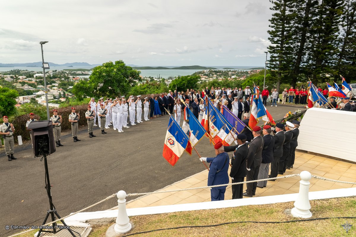 FANC_Officiel's tweet photo. 🇫🇷 Cérémonie commémorative au Mont Coffyn 🇫🇷
📅 Ce 24 avril 2026, une cérémonie s’est tenue au Mont Coffyn à #Nouméa pour marquer le 80ᵉ anniversaire de la concession de la Médaille de la Résistance Française au territoire de la Nouvelle-Calédonie.🎖️
#Mémoire #FANC https://t.co/hbyaCgV4VO