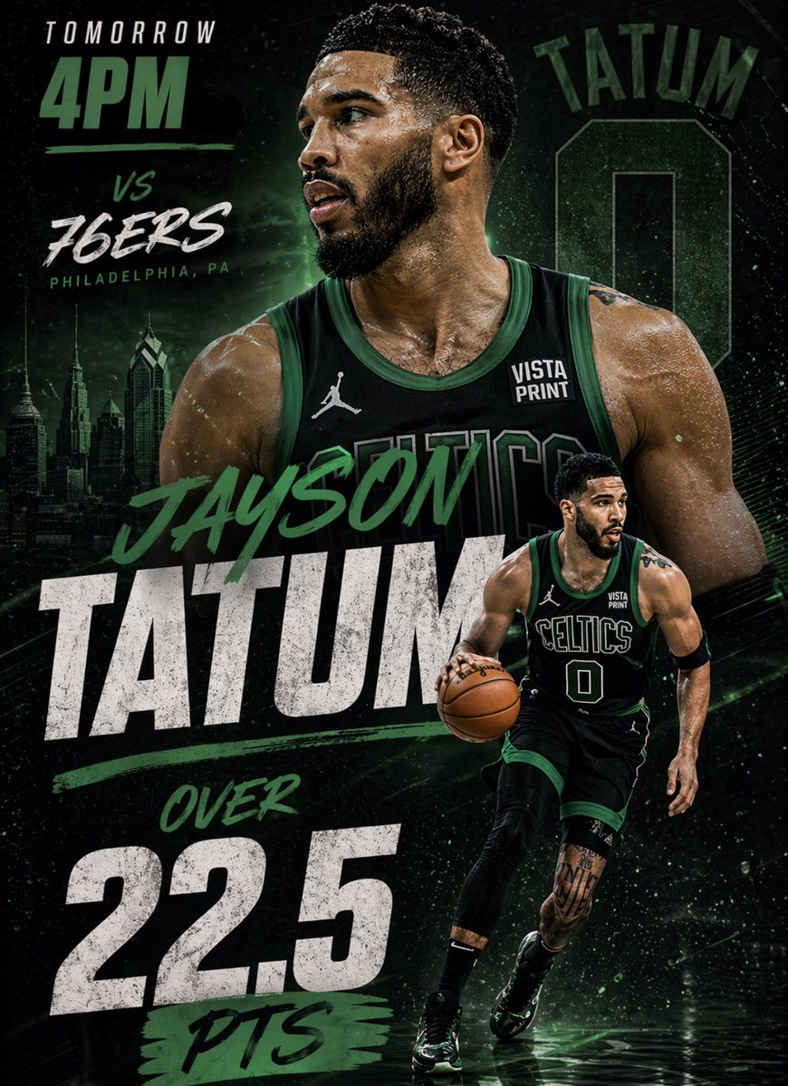 FrannysPlays's tweet image. SWITCH IT UP 🔄

25 ❤️’s For The Rest Of My Plays Tonight!

Jayson Tatum Over 22.5 Points 
#DifferentHere vs #76ers 

We ran Brown last game, let’s switch it up and run some Tatum. We haven’t bet Tatum once this entire season, here’s a good chance to do so. 

He didnt have the