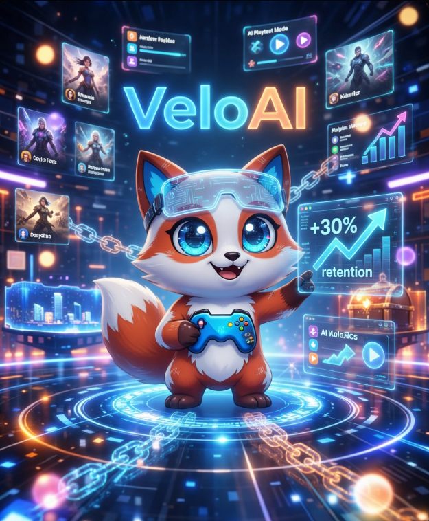 xvelon's tweet photo. Why do Web3 games typically have such short lifecycles? Velon believes the answer lies in the lack of personalized, deep engagement. Our VeloAI system was built specifically to solve this.

By leveraging deep learning of on-chain behavior, our AI recommendation engine accurately identifies player preferences and boosts user retention by over 30%. Velon is more than just a collection of games; it automatically identifies high-potential titles and generates dynamic rankings. It even supports an "AI Playtest Mode" to reduce decision-making friction for players. This shift from "manual searching" to "intelligent prediction" ensures that every player entering Velon enjoys a tailor-made journey of game discovery.