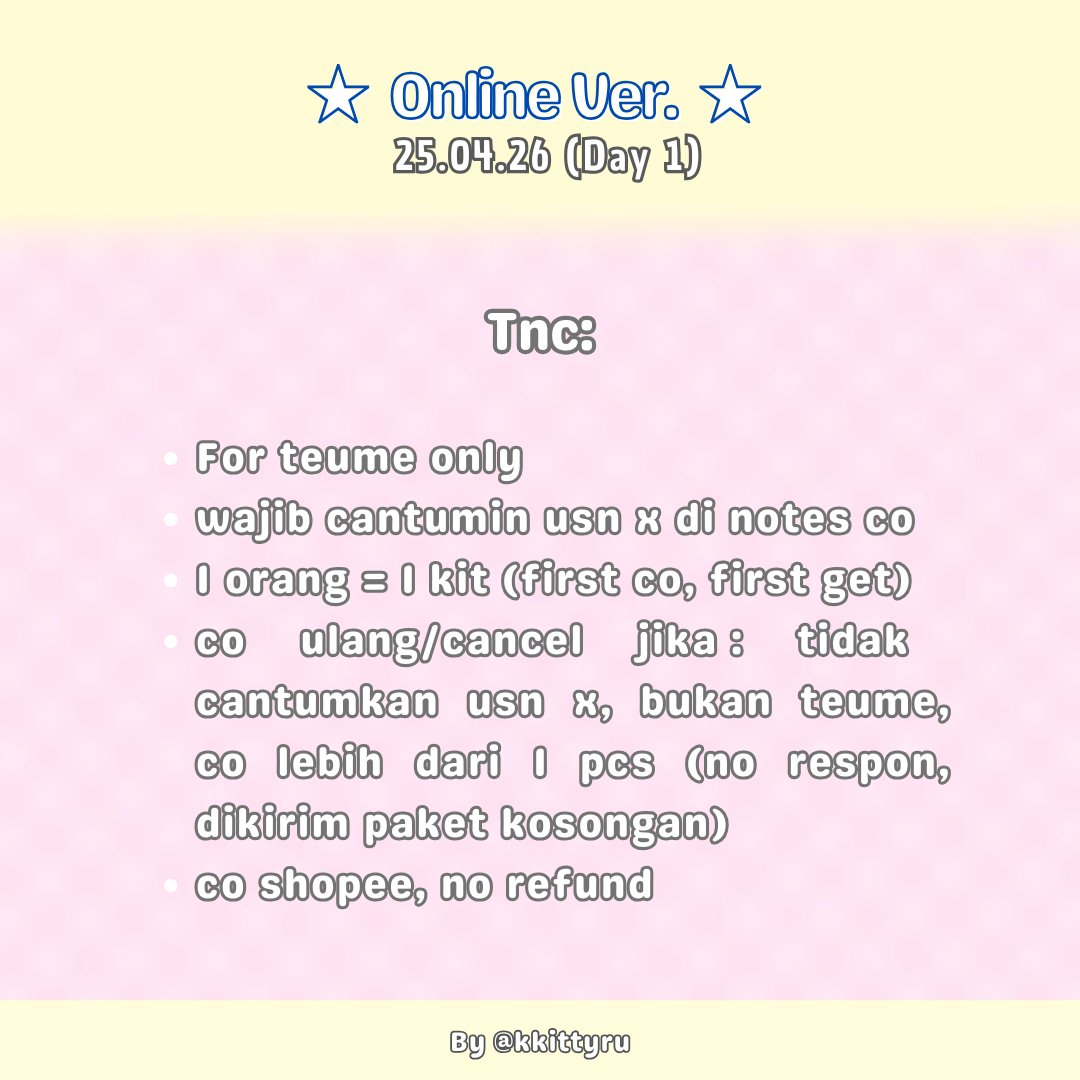 ♡⠂⠂Pulse On In Jakarta — Freebies by <a href="/kkittyru/">𝒈𝒊𝐭 ♥︎</a> 💬 𝙊𝙣𝙡𝙞𝙣𝙚 𝙫𝙚𝙧.

♥︎ Very limited quantity
♥︎ 25.04.2026 (𝗗𝗮𝘆 1)
♥︎ Link will be open at 20.00 wib

🖇️ s.shopee.co.id/2LSzW0ISXb

Good luck! <3
#PULSE_ON_IN_JAKARTA #PULSEONinJakarta2026