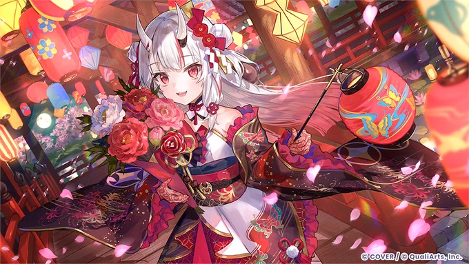 「hololive Dreams(ホロライブドリームス)」にて、百鬼あやめさんのイラストを描かせて頂きました!よろしくお願いします #ホロドリ