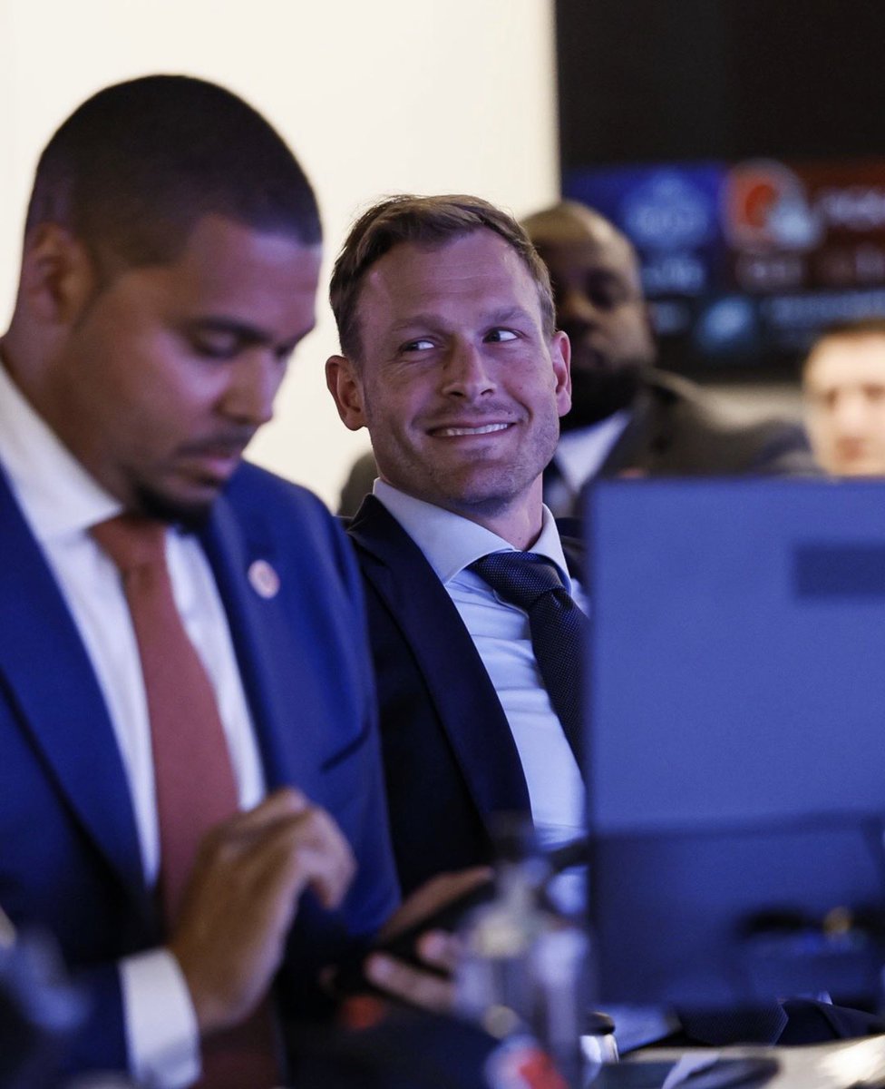 davebftv's tweet photo. Ben Johnson's reaction after drafting  Dillon Thieneman 😭 https://t.co/mkBZGk8xSF