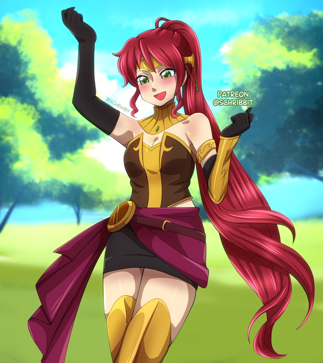 Some happy Pyrrha for her birthday 💗✨
#rwbyfanart #rwby