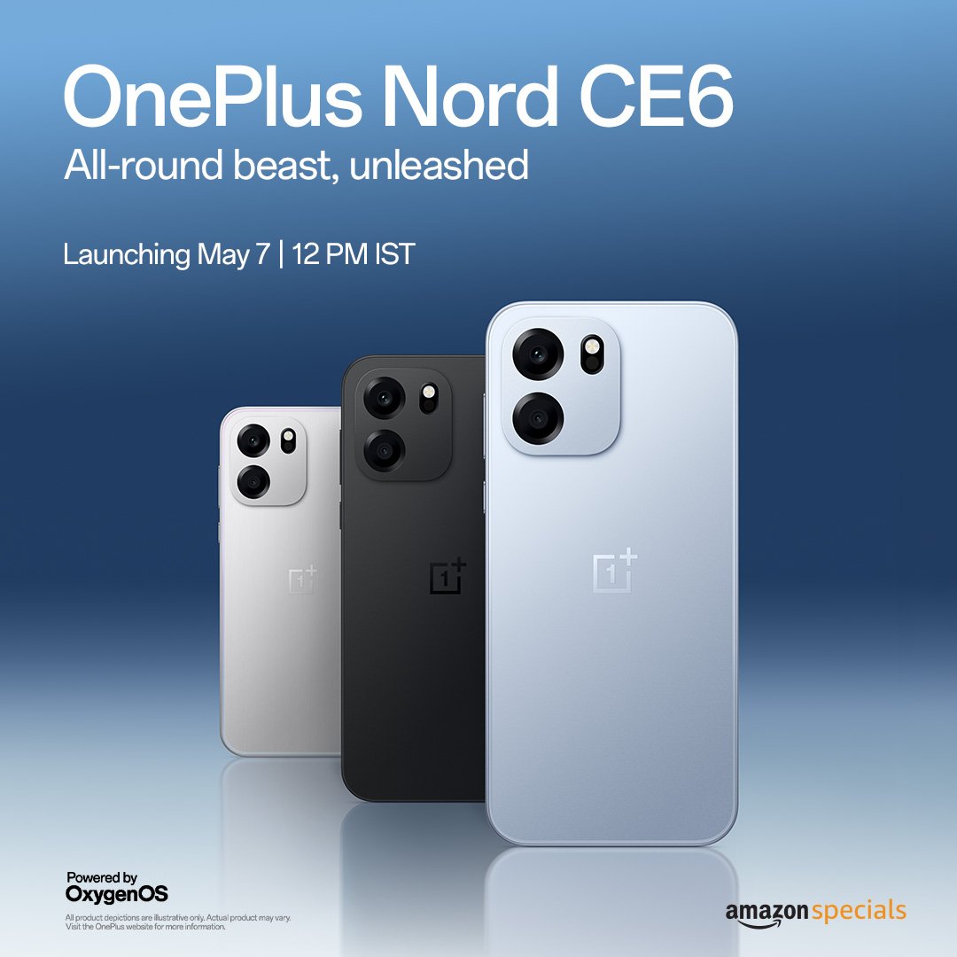 basudevtalk's tweet image. OnePlus Nord CE6 Full Specs Revealed.
📱6.78" 1.5K 144Hz display 
🔺3200Hz Touch Reflex touch sampling 
🦾Snapdragon 7s Gen 4
📸 50MP dual-axis OIS + 4K recording 
🤳 32MP
🔋 8000mAh🔌80W Wired+27W reverse 
🎮 Console-level 6-axis gaming gyroscope

#OnePlus #OnePlusNordCE6