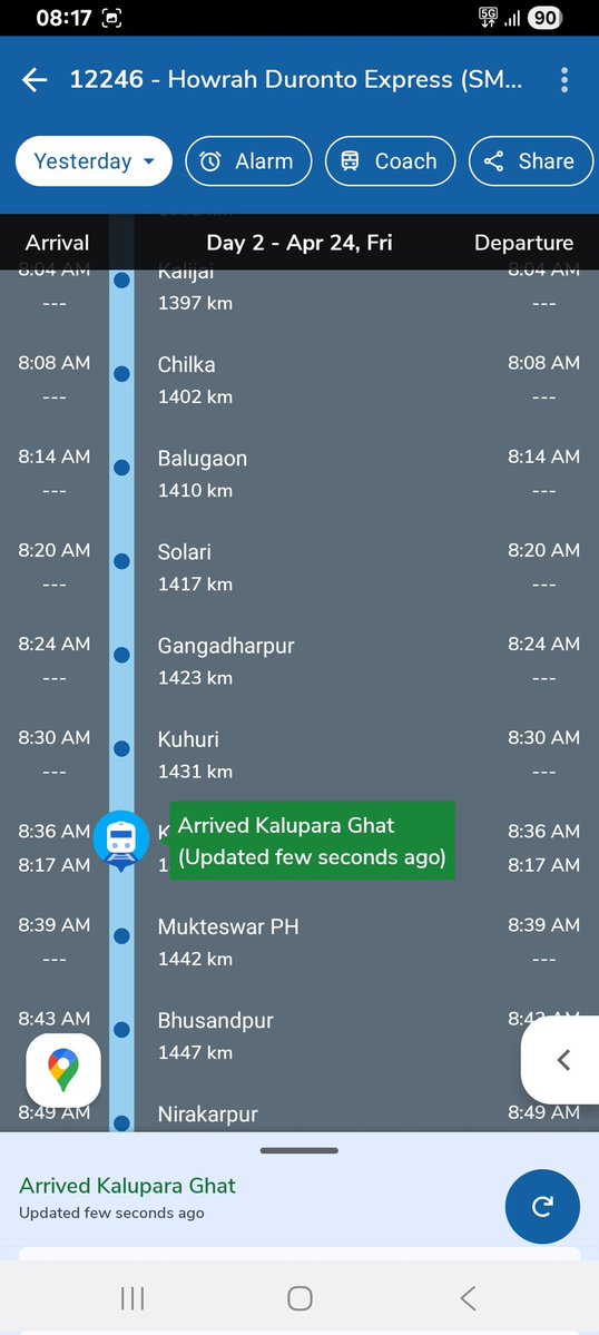 priya_swain's tweet image. @AshwiniVaishnaw @RailMinIndia @RailwaySeva train no 68446 was detained 20mins at KAPG,even was 30min late arrived to precedent 12246,which one 20min before it's schedule. About 1500 daily commuters getting mentally, physically harassed for such delay. @DRMKhurdaRoad @srdomkur