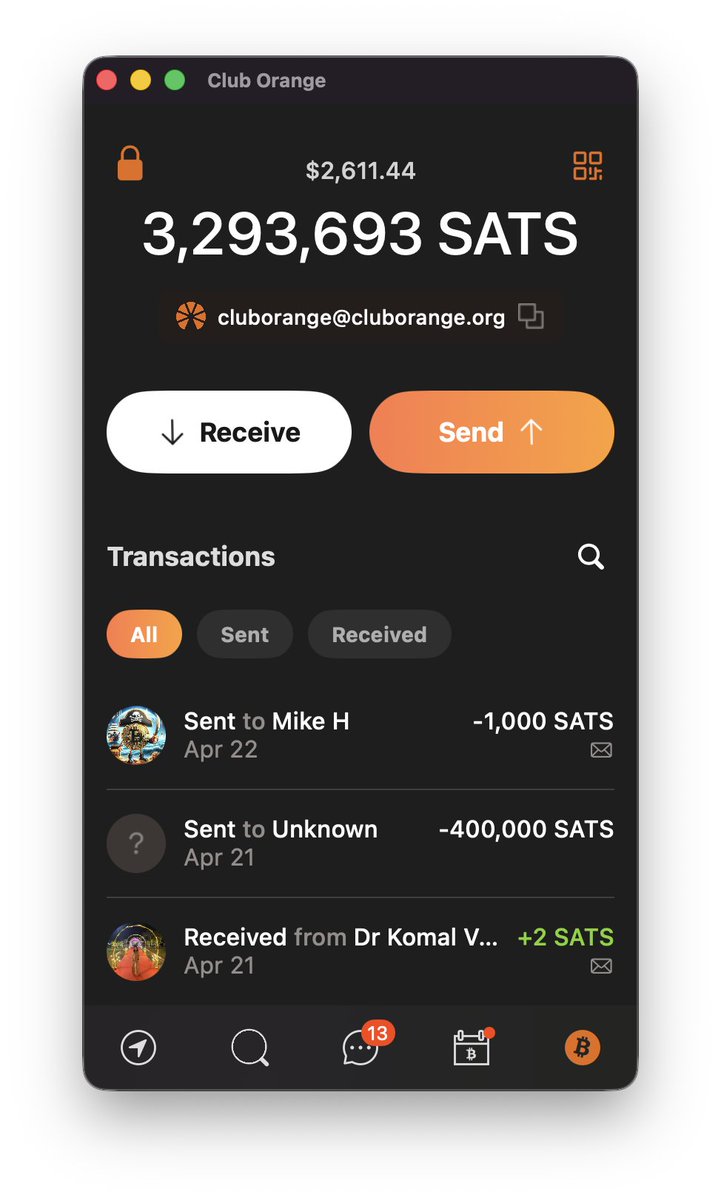 cluborange's tweet image. Club Orange Wallet

✅ Non-KYC
✅ Self-custodial
✅ On-chain send
✅ Lightning send (invoice or address)
✅ Add a message or link to any zap
✅ GeoZap — zap people by location
✅ ProximityZap — zap people by distance
✅ ImageZap — attach an image to a zap

There's no second best.