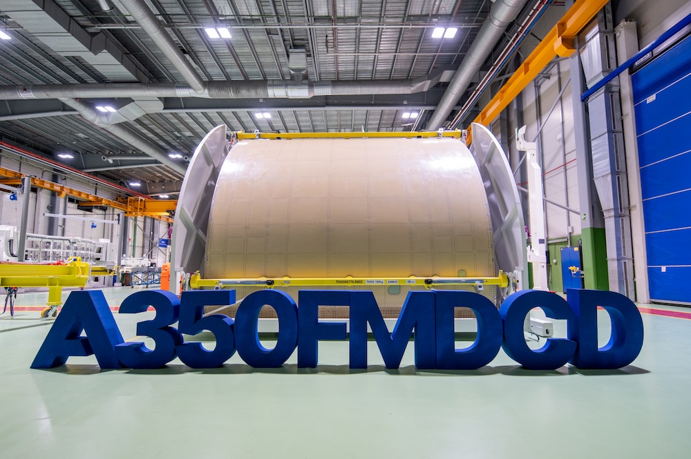 AeronewsGlobal's tweet photo. Airbus has completed the manufacturing and assembly of the first main deck cargo door for the A350F freighter at its facility in Illescas, Spain.
The component has been delivered to the Final Assembly Line (FAL) in Toulouse, where it will be integrated into the fuselage of the first test aircraft.
https://t.co/FxnFRmPrcn