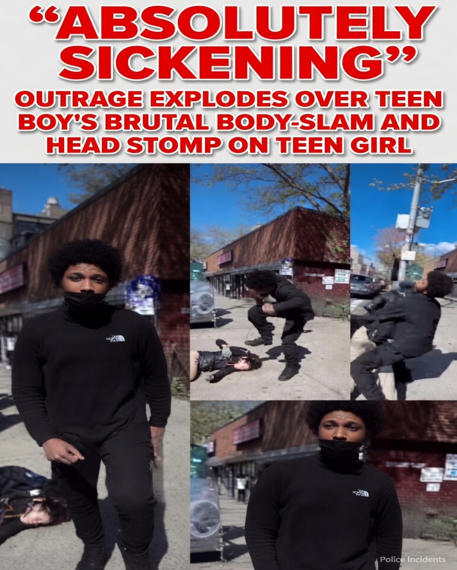 14-Year-Old Boy Arrested After Brutal Body-Slam and Head Stomp on Teen Girl in East Harlem

New York, NY – April 24, 2026 — A 14-year-old boy was arrested after a shocking viral video showed him body-slamming a 15-year-old girl onto a concrete sidewalk and stomping on her head in