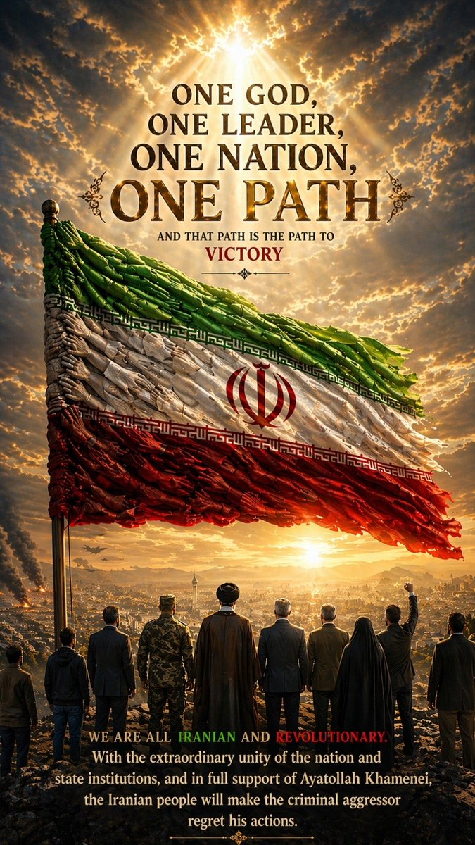 ONE GOD,
ONE LEADER, 
ONE NATION

THIS IS IRAN.