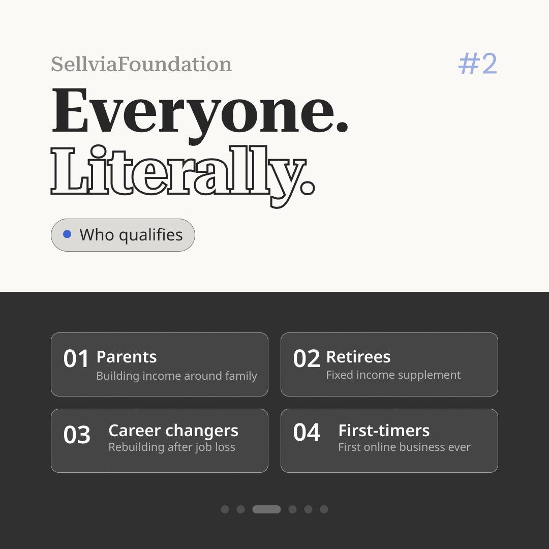 Sellvia_Fdn's tweet image. $548,000+ given out. No degree. No experience. No cost to apply.
Three things. That's it.
Dedication. Progress. Action.
Could you be next?
Link in bio. #grant #ecommerce