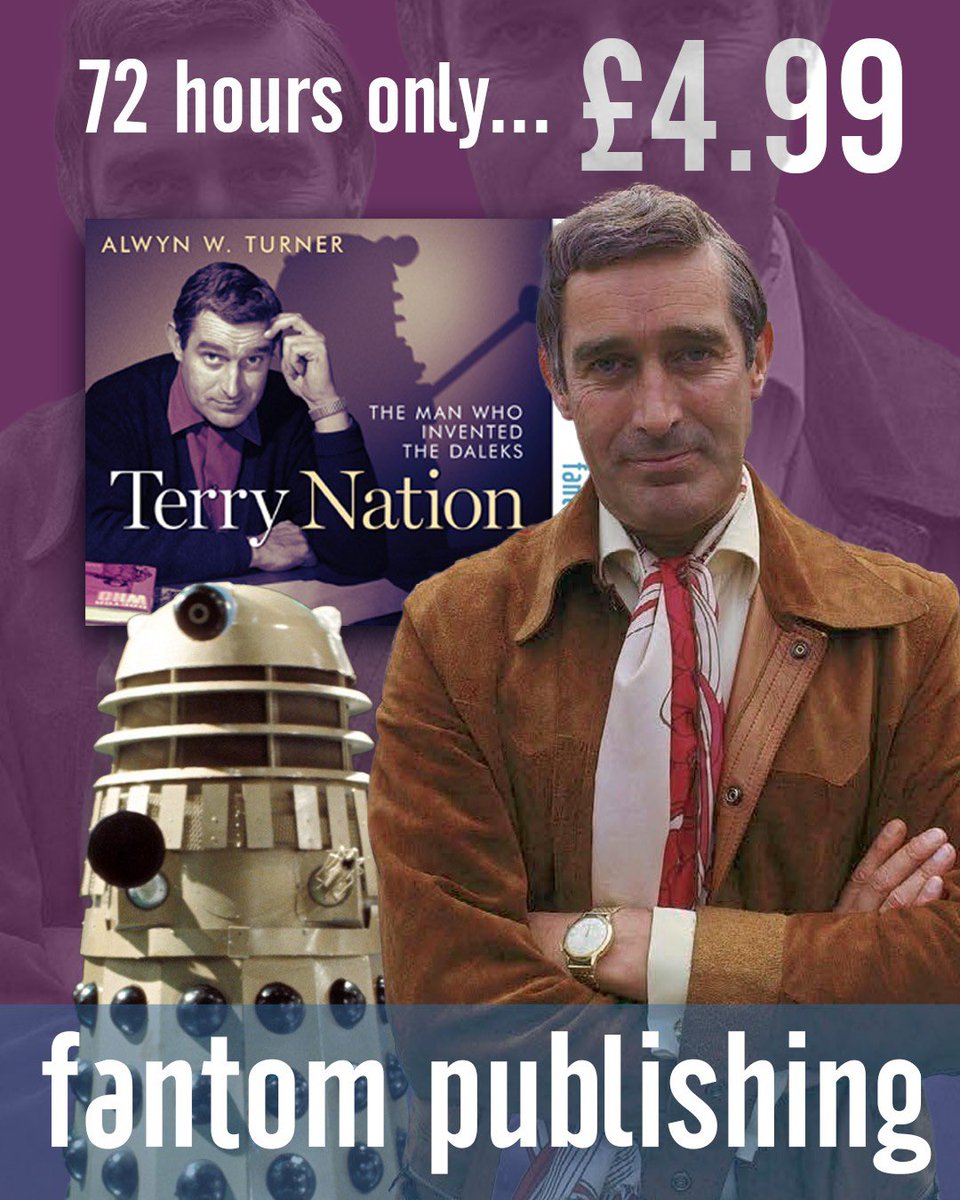 fantombookshelf's tweet photo. FANTOM FRIDAY INTRODUCES YOU TO THE MAN WHO INVENTED THE DALEKS!
For the next 72-hours, the biography of writer and Dalek creator, Terry Nation, is only £4.99 as a download!
https://t.co/Pvn2RGRxF7
#fantompublishing #doctorwho #daleks https://t.co/YC2nBnVXDj