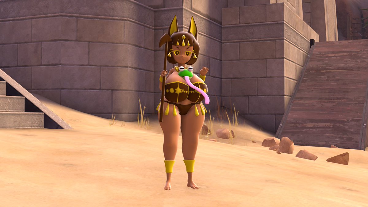 gighnu's tweet image. [NSFW] FROG vs Mural Girl Model Pack #FROGvsMural #Mural #Anuby #Frog #カエルvs壁画娘 #壁画娘 #アヌビィ #カエル #蛙 #3D #GMOD #GarrysMod #SFM #SourceFilmmaker #SFMLab

Frog VS Mural Girl is based on @SOULCHAN123  (SOULCHAN) game, of which there are three parts and one spin off.