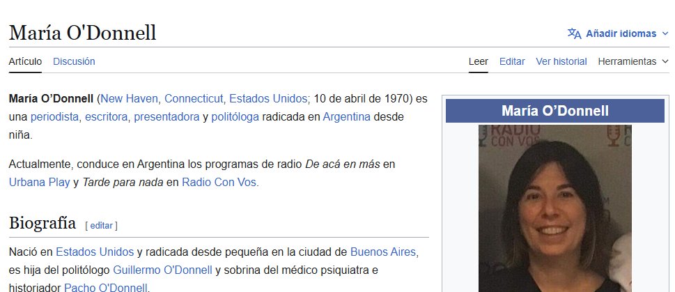 ¿Cómo que O´Donnell es gringa?