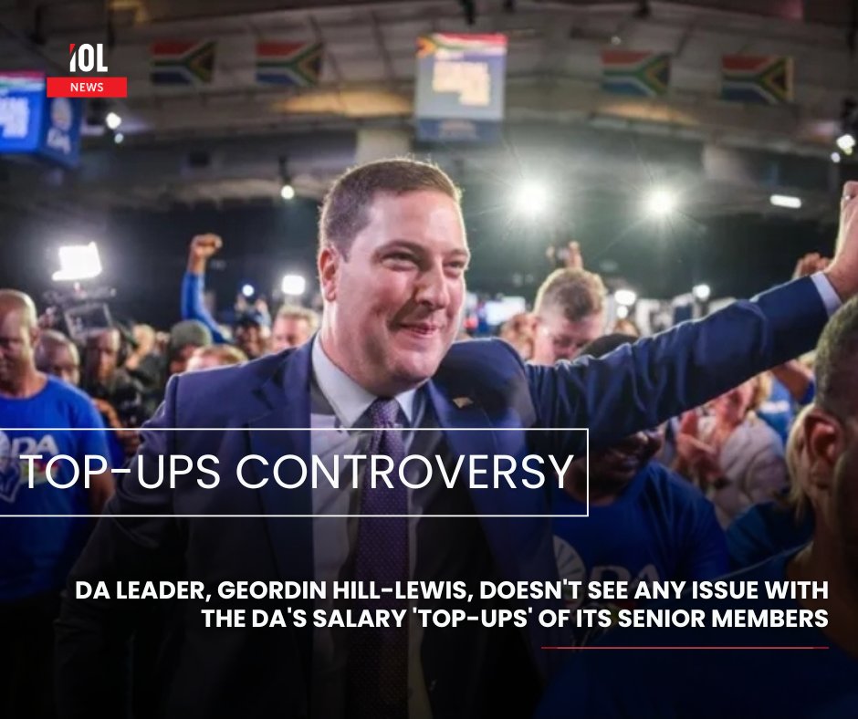 IOL's tweet photo. Newly elected Democratic Alliance federal leader, Geordin Hill-Lewis, has said that “I don't see it as a problem at all” after a leaked report last month revealed that several DA officials were receiving financial “top-ups”.
#news #DA #federal #leader #salary #topups #GeordinHillLewis
Read on https://t.co/p8zXvTZPVo