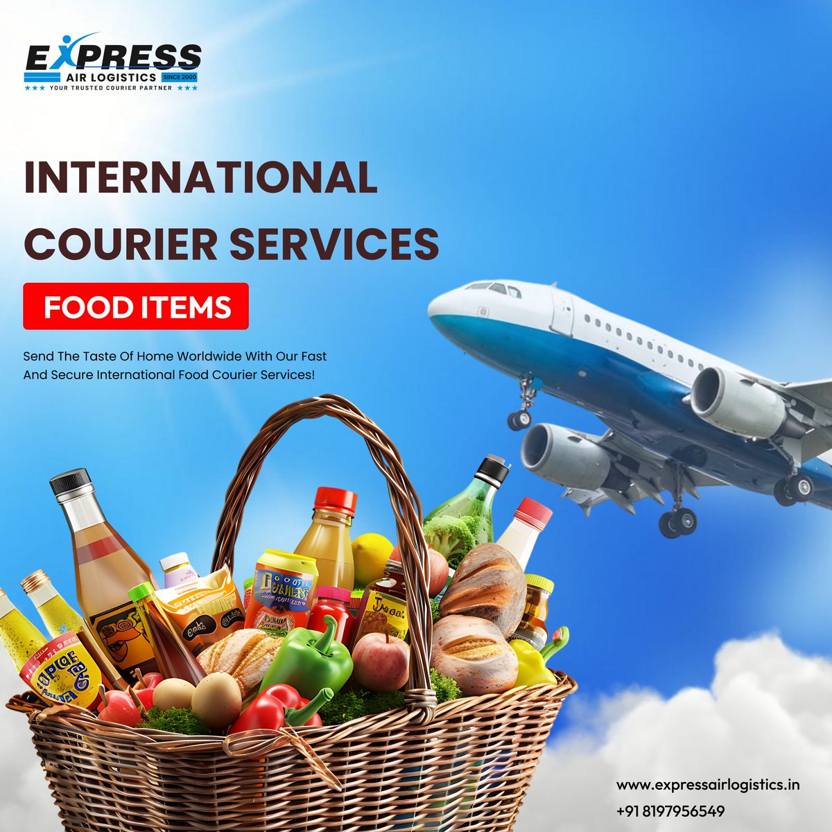 expressairlogis's tweet photo. Send the taste of home anywhere in the world 🌍✈️
With Express Air Logistics, your favorite food reaches your loved ones fresh, fast, and safely! 🍱💙
📦 International Food Courier
⚡ Quick Delivery | 🌐 Worldwide Service

📞 +91 8197956549
🌐 https://t.co/EhlR2PnfVh https://t.co/dLLDump52e